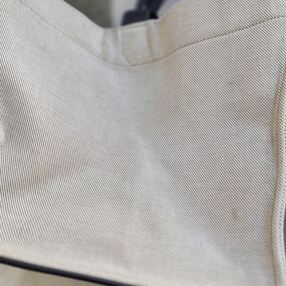 Celine Beige Tote with Multicolor Stripes - Picture 7 of 12